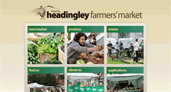 Desktop Screenshot of headingleyfarmersmarket.com